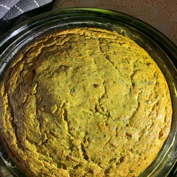 Green Chile Spinach Quiche