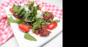 Grilled Bacon Salad with Arugula and Balsamic