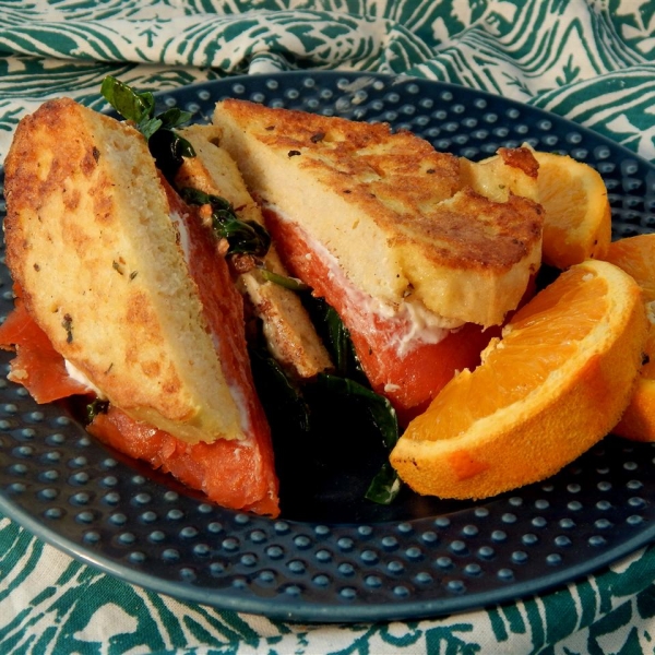 Smoked Salmon French Toast Sandwich