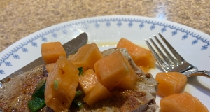 Tuna Steaks with Melon Salsa