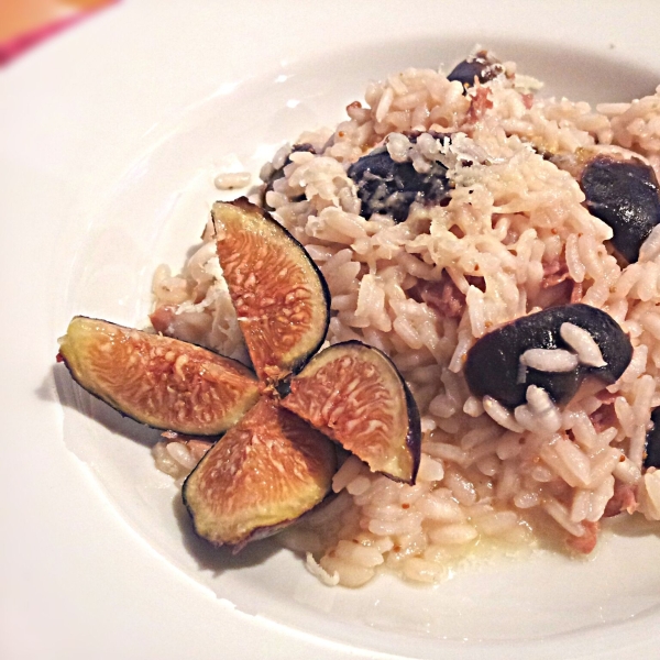 Risotto with Fresh Figs and Prosciutto