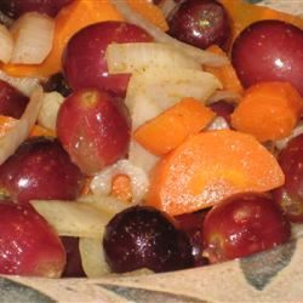 Roasted Grapes and Carrots