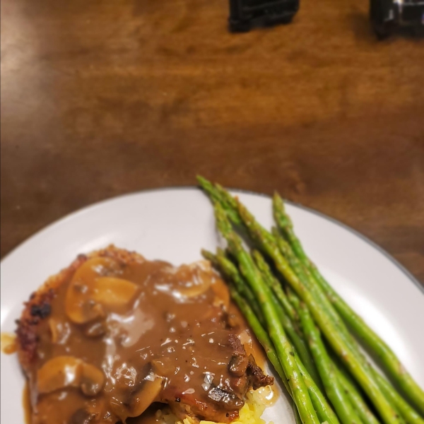 Pork Chops in a Mushroom Wine Sauce