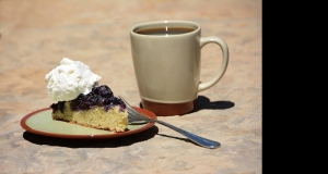 Blueberry Cornmeal Upside-Down Cake