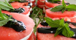 Shrimp Goat Cheese Watermelon Salad Stack