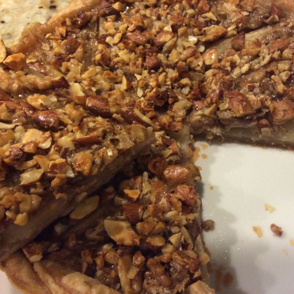 French Pear Tart with Nuts