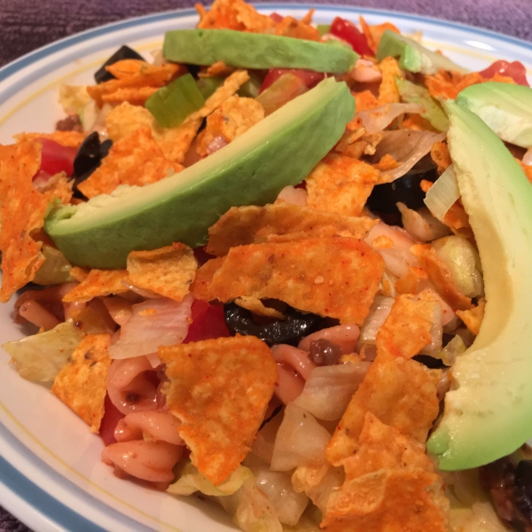 Taco Pasta Salad with French Dressing