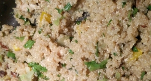 Carrot, Tomato, and Spinach Quinoa Pilaf