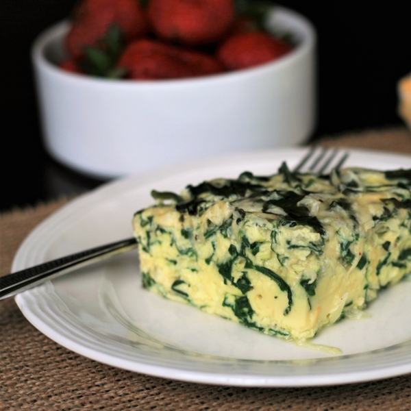 Instant Pot® Keto Crustless Spinach and Gouda Quiche