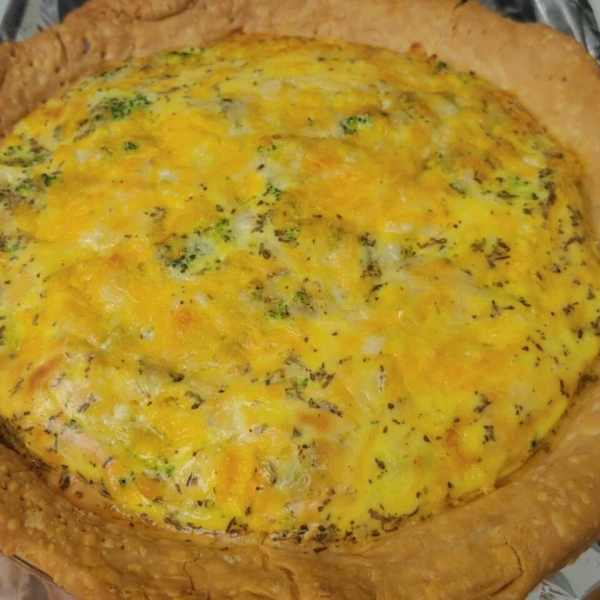 Broccoli and Cheddar Quiche