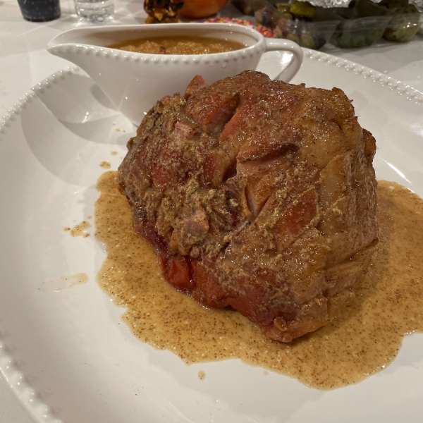 Honey Bourbon Horseradish Glazed Ham