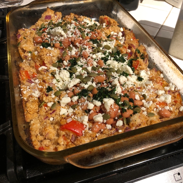 Cauliflower Rice and Beans Fajita Bowls