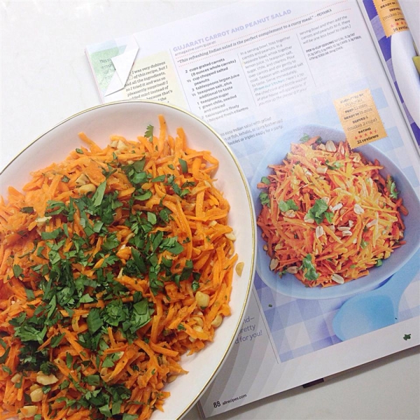 Gujarati Carrot and Peanut Salad