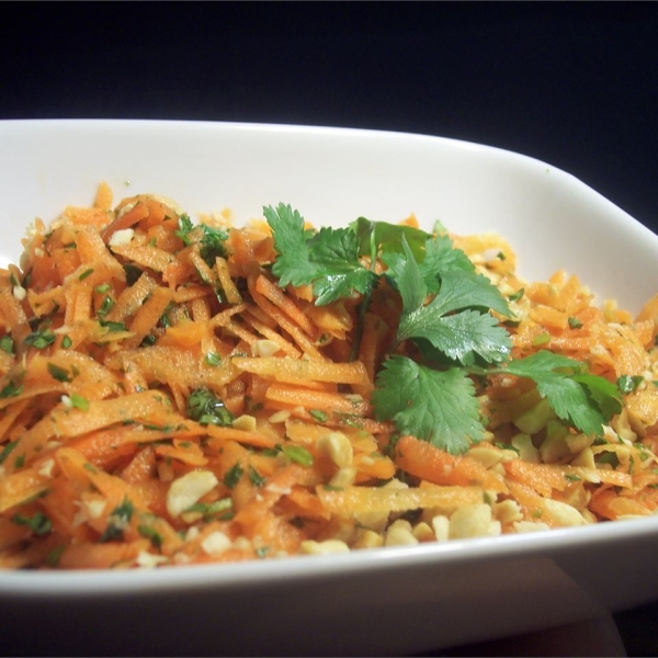 Gujarati Carrot and Peanut Salad