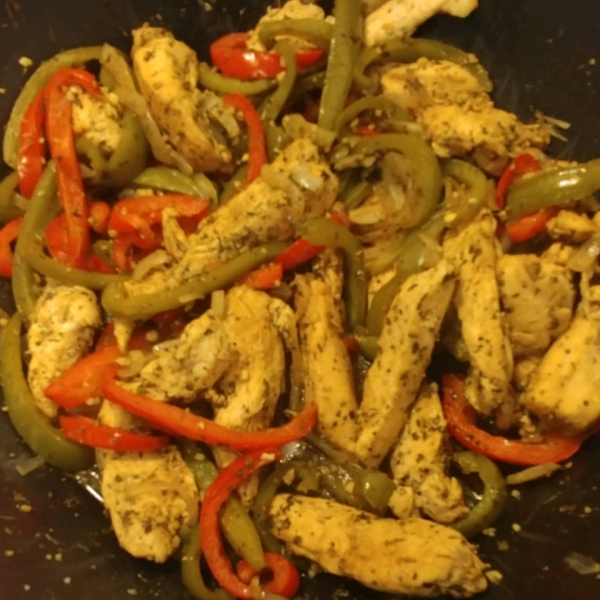 Chicken and Peppers with Balsamic Vinegar