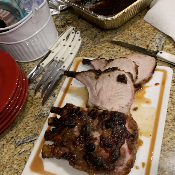 Quick Savory Cranberry Glazed Pork Loin Roast