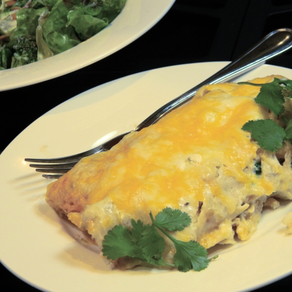 Chicken Enchiladas with Green Chile Sauce (Salsa Verde)