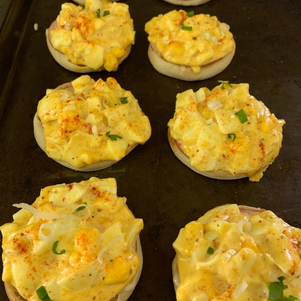 Spicy Egg Salad English Muffins