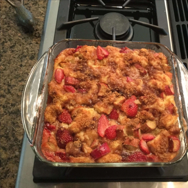 Outstanding Rhubarb Bread Pudding