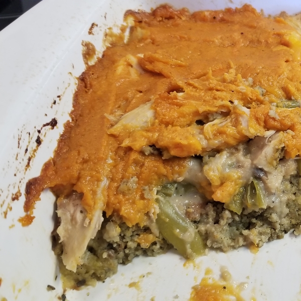 Thanksgiving Leftovers Casserole