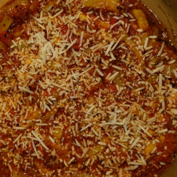 Zucchini Parmesan with Tomato Sauce