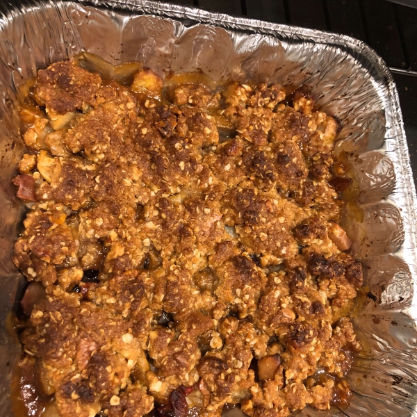 Apple, Cranberry, and Pear Crisp