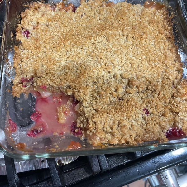 Apple, Cranberry, and Pear Crisp