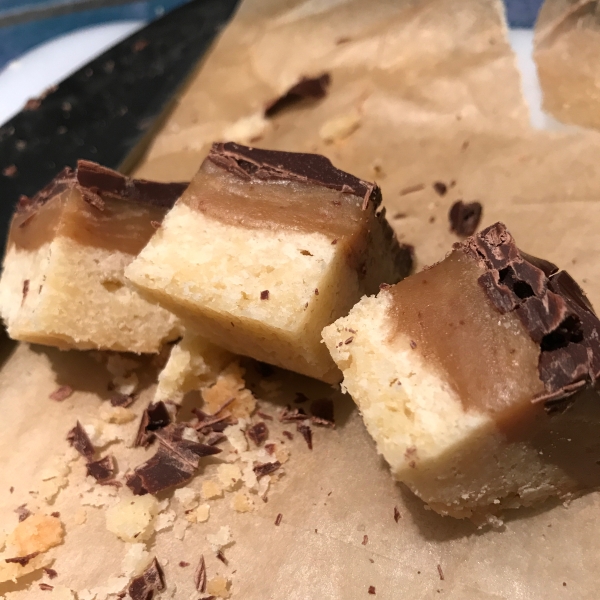 Caramel Shortbread Squares