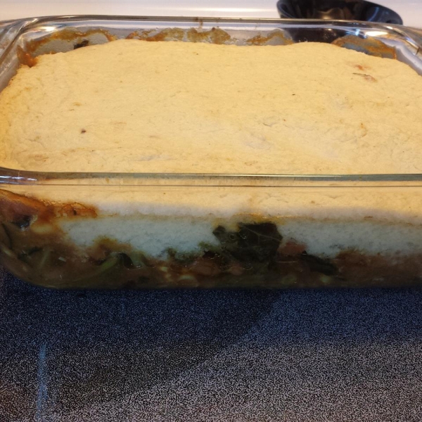 Vegetable Shepherd's Pie with Baked Beans