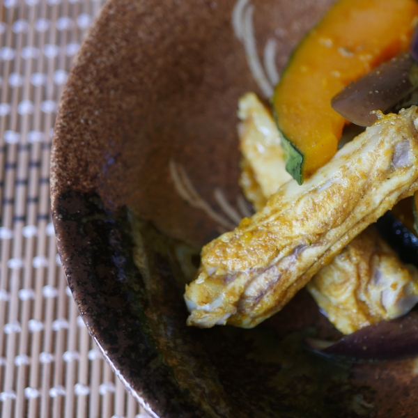 Steamed Chicken Curry with Kabocha