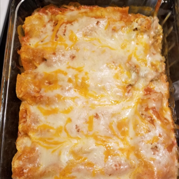 Sour Cream Chicken Enchiladas