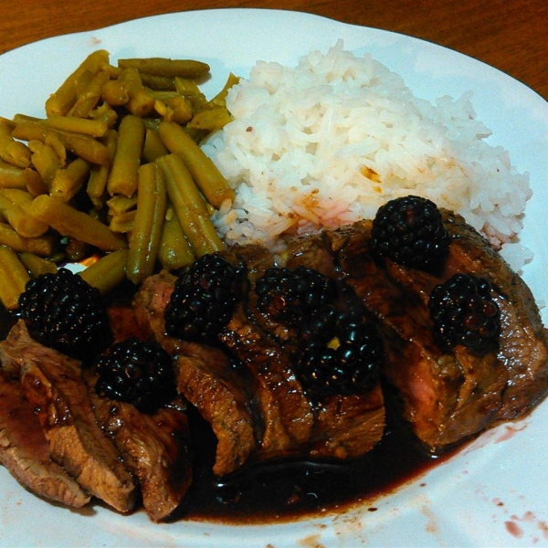 Venison with Blackberry Wine Sauce