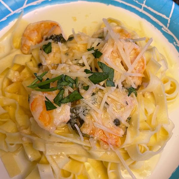 Shrimp Scampi Bake