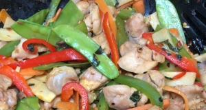 NP's Spicy Thai Basil Chicken and Veggies