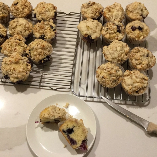 Blueberry Streusel Muffins with Yogurt