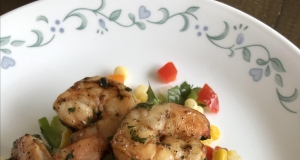 Grilled BBQ Shrimp with Citrus Corn Salad