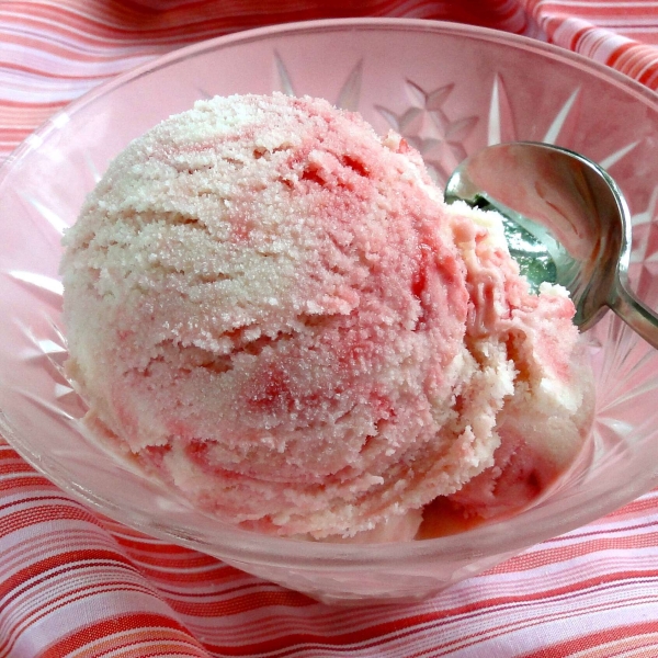 Shorecook's Raspberry Swirl Vanilla Bean Ice Cream