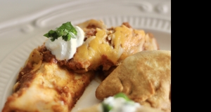 Green Chili Chicken Enchiladas