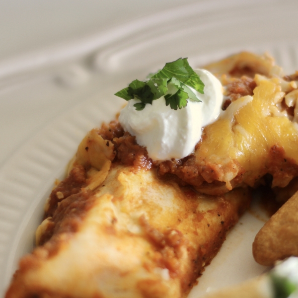 Green Chili Chicken Enchiladas