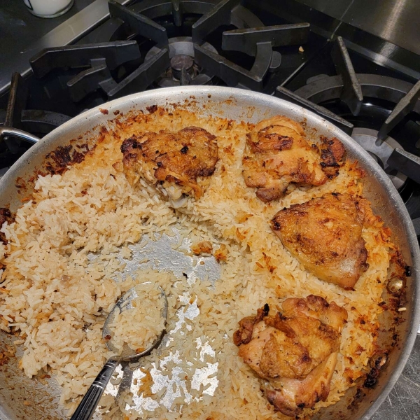 One-Pot Crispy Chicken and Rice