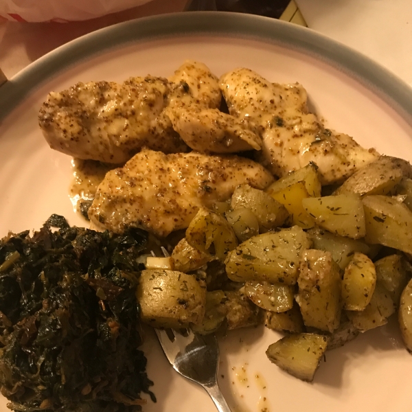 Skillet Herbed Chicken with Mustard