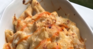 Lower-Calorie Buffalo Chicken Pasta