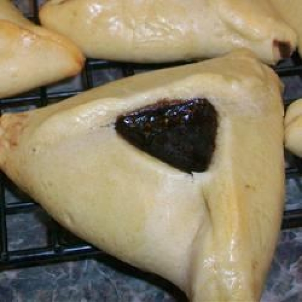 Hamentashen with Brownie Filling