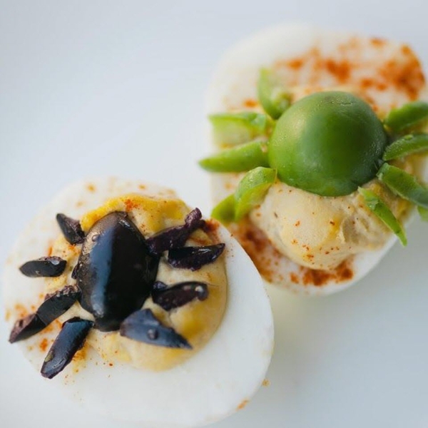 Spider Deviled Eggs for Halloween