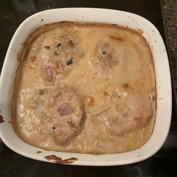 Mushroom Sauce Baked Pork Chops