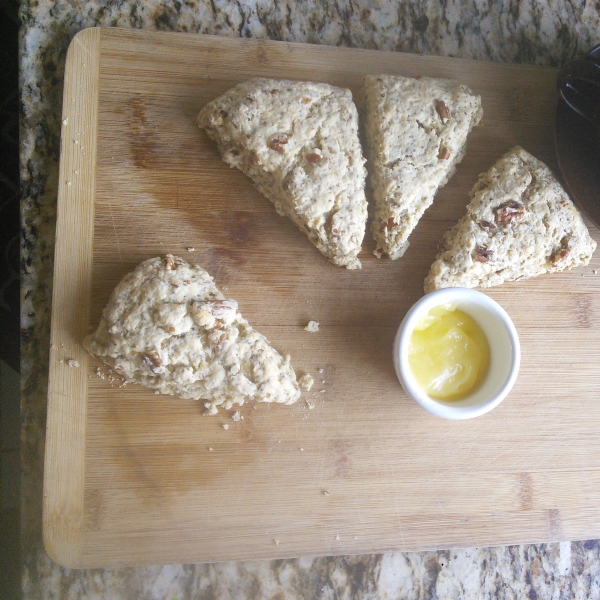 Pecan, Lemon, Ginger, Hemp, and Chia Scones