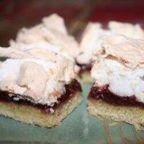 Grammie's Raspberry Meringue Cookie Bars