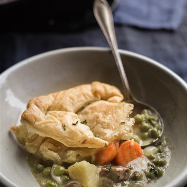 Puff Pastry Roast Beef Pot Pies