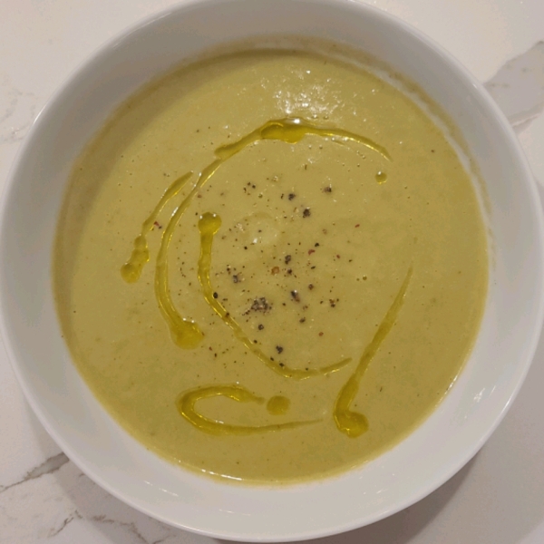 Low Carb Cauliflower Leek Soup