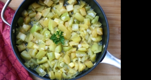 Green Tomato and Bell Pepper Delight